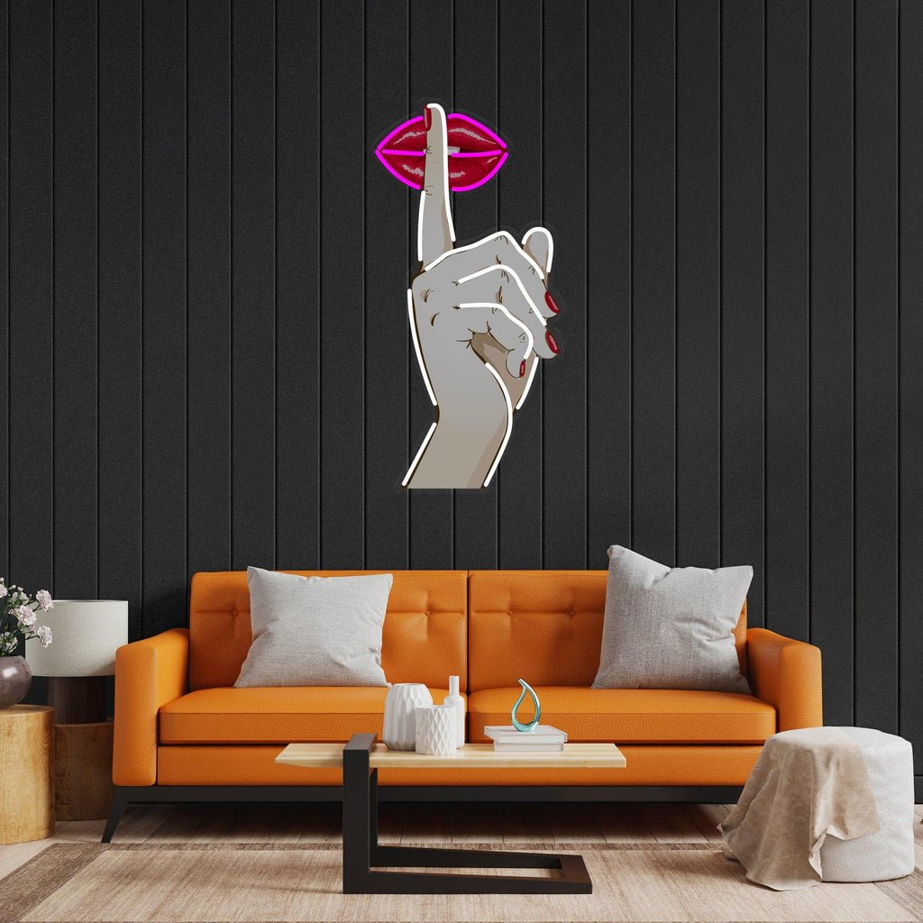 Shut Up Led Neon Acrylic Artwork - Image 3