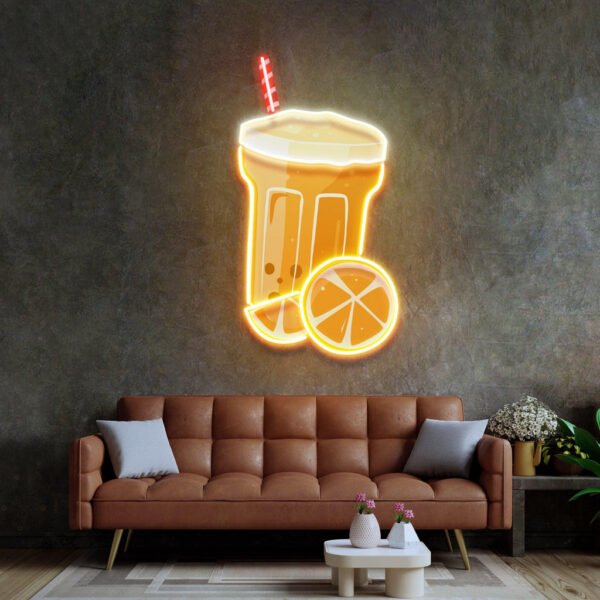 Summer Refreshments Neon Acrylic Artwork - Image 3
