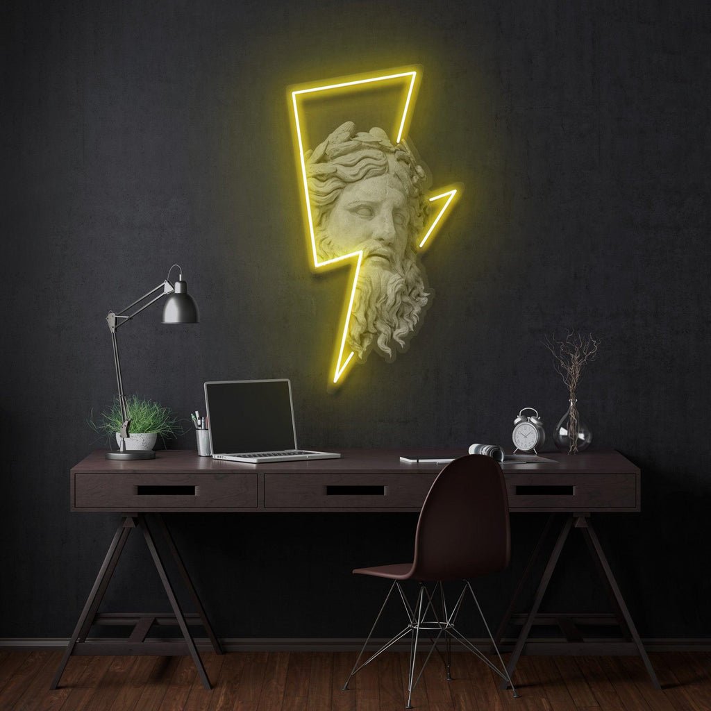 The Zeus and Thunderbolt Led Neon Acrylic Artwork - Image 3