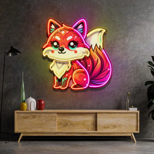 The Colorful Fox LED Neon Sign Light Pop Art - Image 4