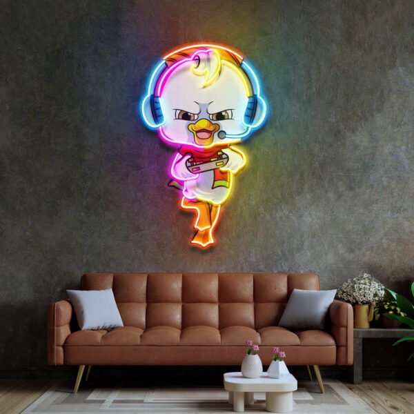 The Gamers Duck Esport LED Neon Sign Light Pop Art - Image 4