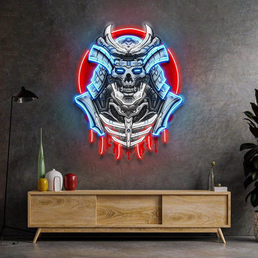 The Japanese Samurai Robot LED Neon Sign Light Pop Art - Image 4