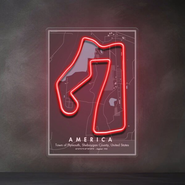 America Formula F1 Circuit LED Neon Sign Light Pop Art - Image 4