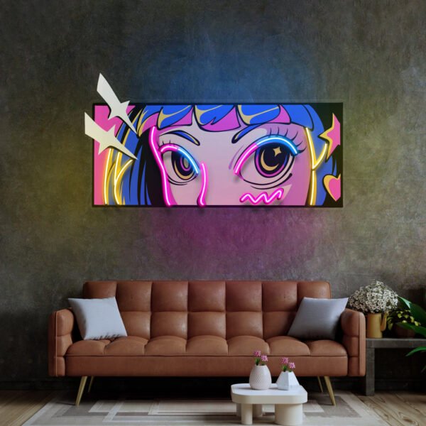 Radiant Gaze LED Neon Sign Light Pop Art - Image 4