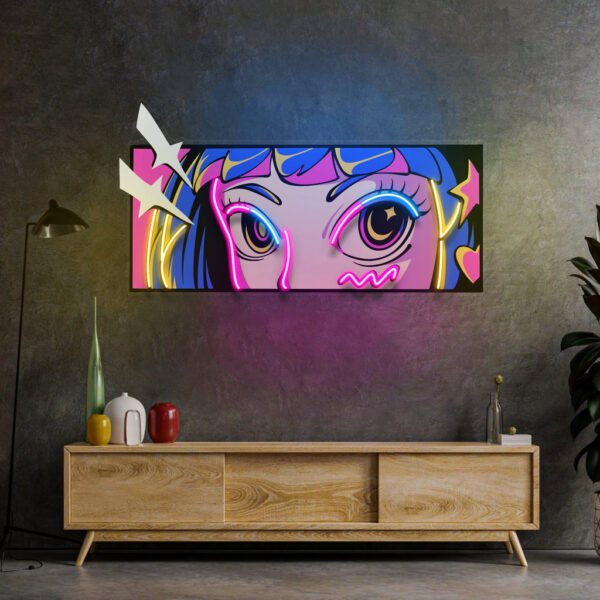 Radiant Gaze LED Neon Sign Light Pop Art - Image 3