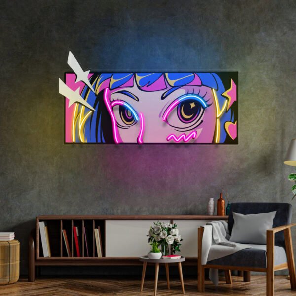 Radiant Gaze LED Neon Sign Light Pop Art - Image 2