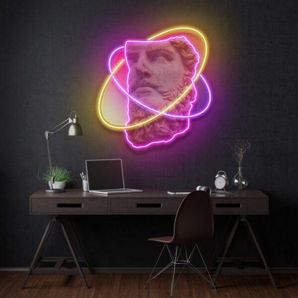 Colorful Sculpture Neon Acrylic Artwork - Image 2