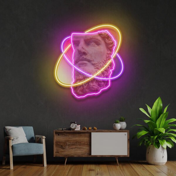 Colorful Sculpture Neon Acrylic Artwork - Image 3