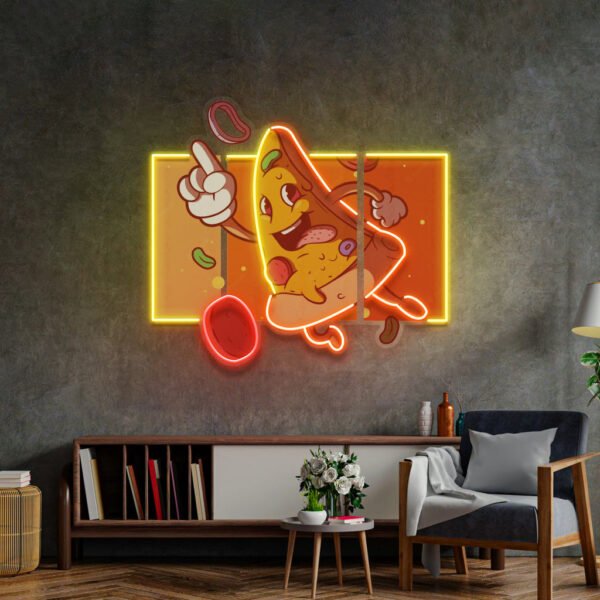 Cool Pizza Slice LED Neon Sign Light Pop Art - Image 4