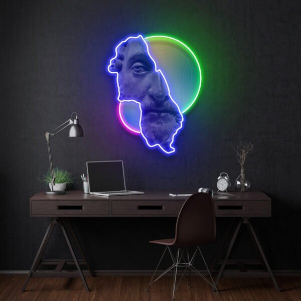 Abstract Art Neon Acrylic Artwork - Image 4