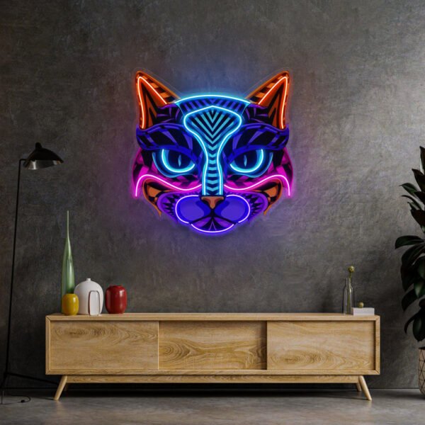 Decorative Cat LED Neon Sign Light Pop Art - Image 2