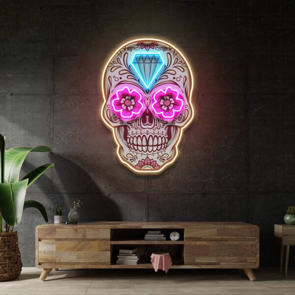 Decor Skull LED Neon Sign Light Pop Art - Image 3
