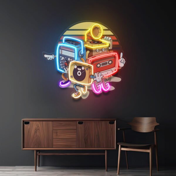 Doodle Music LED Neon Sign Light Pop Art - Image 2