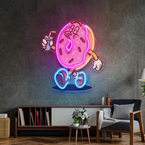 Donut Trendy Retro LED Neon Sign Light Pop Art - Image 2