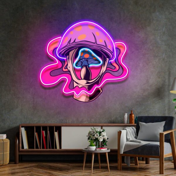 Fantasy Mushroom LED Neon Sign Light Pop Art - Image 2