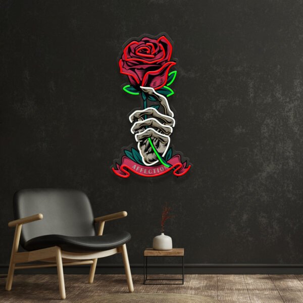 Skeleton Hand Sose LED Neon Sign Light Pop Art - Image 4