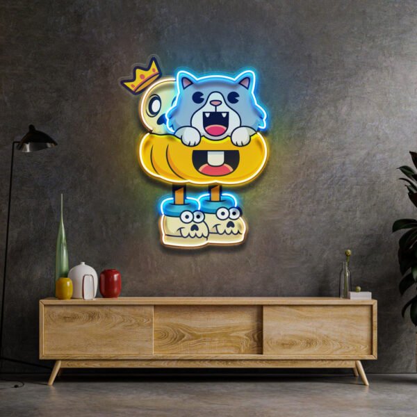 Tyrannosaurus Rex Head Fossil LED Neon Sign Light Pop Art - Image 2