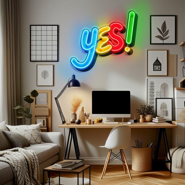 Yes Sign LED Neon Sign Light Pop Art - Image 2