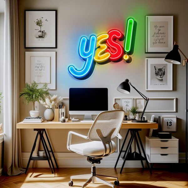 Yes Sign LED Neon Sign Light Pop Art - Image 4
